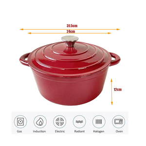 <span class=keywords><strong>Olla</strong></span> de Horno Holandés redonda de alta calidad de 20/22/<span class=keywords><strong>24</strong></span>/26 <span class=keywords><strong>cm</strong></span>, utensilios de cocina esmaltados de <span class=keywords><strong>hierro</strong></span> <span class=keywords><strong>fundido</strong></span>, ollas, cazuelas, <span class=keywords><strong>olla</strong></span> de sopa esmaltada - Product Image 2