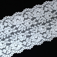 Dentelle élastique blanche de 21 cm, très vendue, pour nappe, dentelle décorative, accessoires de couture DIY