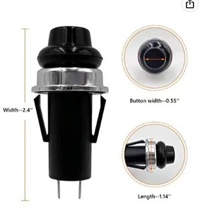 สวิตช์จุดระเบิดอัจฉริยะ ZNSU รุ่นใหม่ ขนาดกว้าง 2.4 นิ้ว ยาว 1.14 นิ้ว สีดำ อะไหล่ซ่อมเครื่องทำน้ำอุ่นไฟฟ้า - Product Image 1