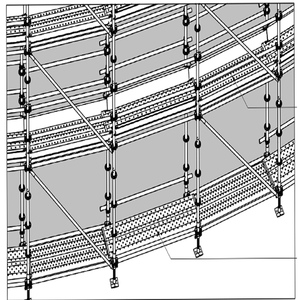 Andamio de Acero <span class=keywords><strong>Layher</strong></span> con Anillo de Bloqueo Circular para Estructuras de Construcción Curvas - Product Image 2