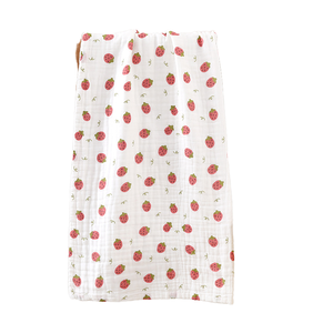 ผ้าห่มเด็กแรกเกิดคุณภาพสูงแบบปรับแต่งได้ ขนาด 41x41 นิ้ว ผลิตจากผ้าฝ้ายออร์แกนิค 100% ผ้ามัสลิน 6 ชั้น ป้องกันการแพ้ ใช้ได้ทั้งในบ้านและห้องน้ำ - Product Image 1