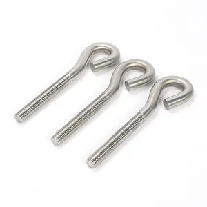 Stainless Steel SS304 J-bolt J Type Long Anchor Roofing Hook Bolts