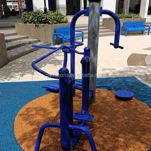 Équipement de musculation extérieur 3 en 1 Machine d'entraînement de rue Air Walker + Hip Twister + Surf Board - Product Image 3