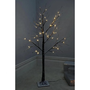 Cây Giáng Sinh LED <span class=keywords><strong>Twig</strong></span> Với Trang Trí Hiệu Ứng Tuyết-Màu Nâu/Trắng Ấm - Product Image 4