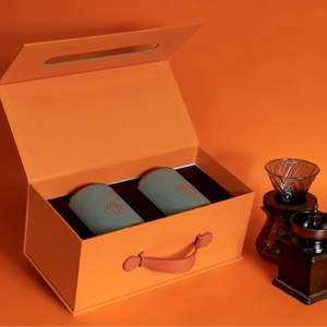 Caja de Regalo Rectangular Portátil de Cartón Gris con Doble Puerta, Personalizable con Logotipo, para Libros, Velas, con Cierre Magnético - Product Image 6