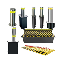 Poteaux de sécurité télescopiques automatiques en acier inoxydable 304 Zhike ZK-03, robustes, diamètre 219 mm