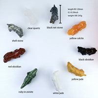 Vente chaude de haute qualité pierre à sculpter naturelle matériau mixte animal pour la décoration de la maison ou jouer