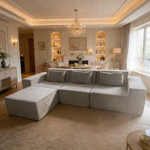 Juegos de Muebles para Sala de Estar al por Mayor, Sofá Combinado en Forma de L, Sofá Modular Comprimido sin Estructura, Personalizable - Product Image 3