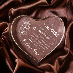 Plaque Cadeau Personnalisée en Acrylique Transparent pour la Saint-Valentin – <span class=keywords><strong>D</strong></span>écoration de Table pour Ma Petite Amie – Vente en Gros - Product Image 2