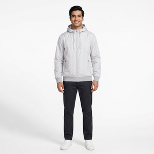 Impression de logo personnalisé Vestes coupe-vent de course à doublure en maille pour entraînement sportif pour hommes - Product Image 1