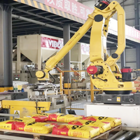 Bras robotisé industriel 4/6 axes, robot palettiseur industriel, robot automatique de préhension et de placement de boîtes/cartons, système de palettisation