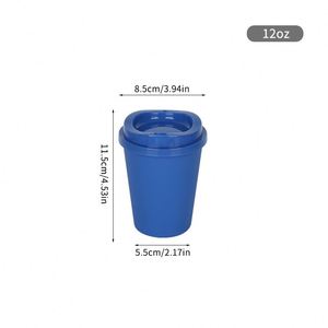 Vaso de Plástico Personalizado al por Mayor, Vaso de Café de Material PP de Color, Creativo, de Pequeña Capacidad (12 oz), Libre de BPA, en Oferta - Product Image 4