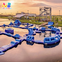 Castillo Inflable de PVC Grande y Personalizable para Deportes, Nuevo Diseño de Parque Acuático Flotante para Entretenimiento Comercial en Mar o Lago