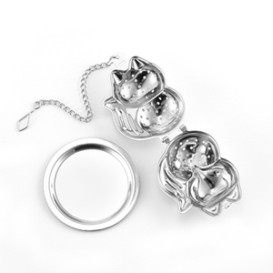 Animal Shapes 304 Stainless Steel Tea Ball Infuser With Saucer