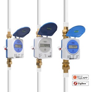 Smart Ultrasonic Water Meter 15mm 20mm 25mm Zigbee IP68 LCD Digital Display for Flow Rate Measurement - Product Image 1