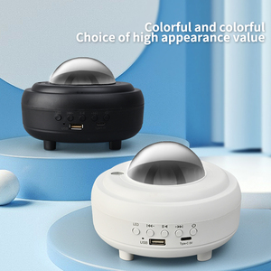 Black Moonlight Starry Night <b>Plug</b>-In for Speaker <b>with</b> RGB+W Projection Lamp for Indoor/Wedding Parties & Camping - Product Image 2