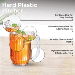 เหยือกพลาสติกกันรั่ว ปลอดสาร BPA พร้อมฝาเปิด-ปิด สำหรับครัวเรือน ร้านอาหาร และงานจัดเลี้ยง ลดราคาพิเศษ - Product Image 5