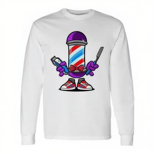 T-shirt à manches longues Barber Pole Master pour barbiers et coiffeurs - Product Image 2