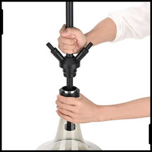 Fábrica de artesanía alemana Cachimba de alta calidad de acero inoxidable medio de 60CM de Venta caliente transfronteriza con caja de regalo - Product Image 6