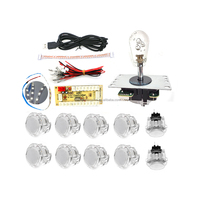 Encodeur USB à latence nulle pour manette de jeu, avec boutons clairs et bande LED, compatible Sanwa Arcade, Raspberry Pi, TV Box, Pandora, DIY