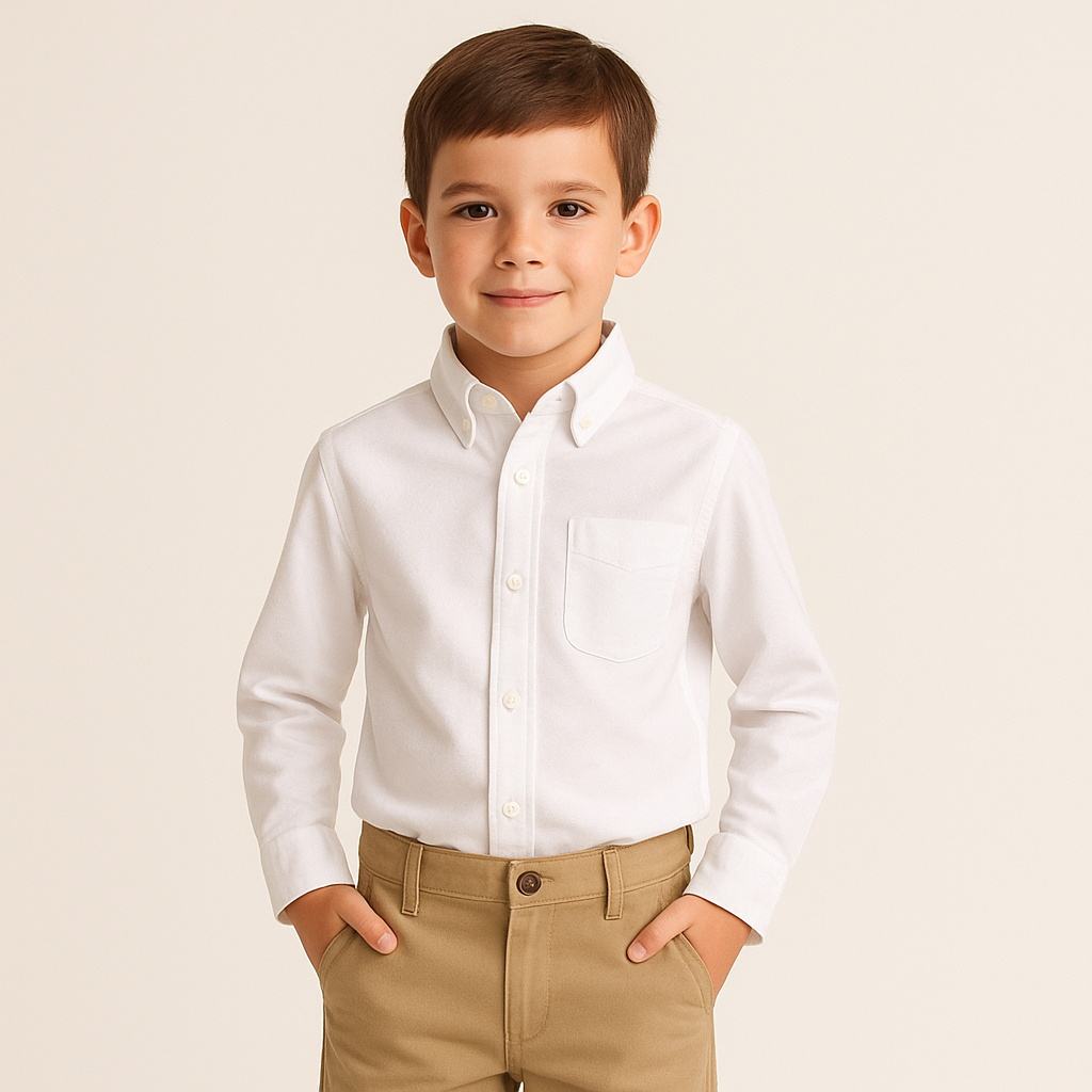 Oxford Shirt Walmart Boys White Dress Shirt Boys Button Down Shirt