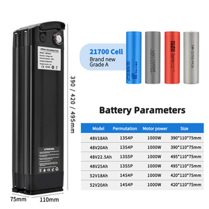 Chất lượng cao silverfish 52V 18ah/20Ah 21700 pin lithium với 30A BMS CE chứng nhận 12-tháng bảo hành Xe đạp điện 1000 Wát - Product Image 2