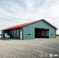 Estructura de Acero Prefabricada Resistente al Viento, Taller de Fábrica, Almacén, Kits de Construcción Metálica Industrial de Bajo Costo en Venta