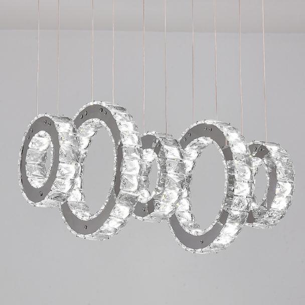 LED Modern Crystal Lighting Crystal Chandelier Pendant Lamp JY9100