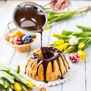 Pot à fondue 500 ml en acier inoxydable 201 poli miroir, écologique, compatible lave-vaisselle, qualité alimentaire, pour la cuisson du chocolat - Product Image 6