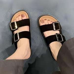 <span class=keywords><strong>Birkenstock</strong></span> sandali da <span class=keywords><strong>donna</strong></span> con suola spessa da <span class=keywords><strong>donna</strong></span> per abbigliamento estivo 2025 nuovo stile alla moda con fibbia per cintura sandali da spiaggia Casual - Product Image 4