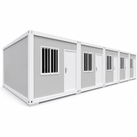 Dormoir modulaire en acier de 20 pieds avec 2 chambres et cuisine pour logement de chantier de construction routière – Maison conteneur préfabriquée modulaire