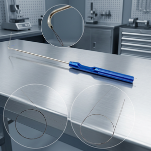 Instrument orthopédique médical, crochet de suture pour la coiffe des rotateurs, lasso manuel pour arthroscopie de l'épaule, en acier inoxydable, Classe I - Product Image 3