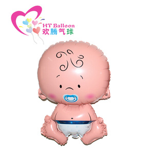 HT <b>Balloon</b> Baby Shaped Aluminum Foil <b>Balloons</b> Cartoon Design For Birthday Party <b>Decorations</b> - Product Image 3
