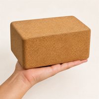 Untuk Blok Yoga Cork - Bahan Tahan Lama, Portabel, Mudah Digenggam, Tepi Berkontur Nyaman, Stabilitas Kuat, Dukungan Keseimbangan