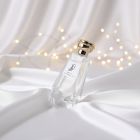 Flacons de parfum en verre poli de 100 ml avec pompe/bouchon à vis, emballés en boîte pour l'emballage