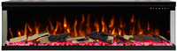 Cheminée électrique 3D à LED avec télécommande et minuterie, décoration artificielle moderne, 50''60''72''