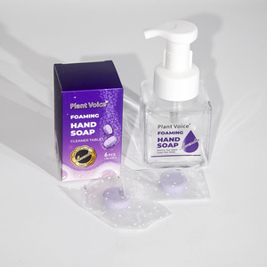 เม็ด<span class=keywords><strong>ส</strong></span>บู่ล้างมือแบบฟอง กลิ่นลาเวนเดอร์ ชุดเติมสบู่ล้างมือ พกพา<span class=keywords><strong>ส</strong></span>ะดวก เป็นมิตรกับสิ่งแวดล้อม ผลิตภัณฑ์ทำความสะอาด รับผลิตแบรนด์ส่วนตัว (OEM) - Product Image 3