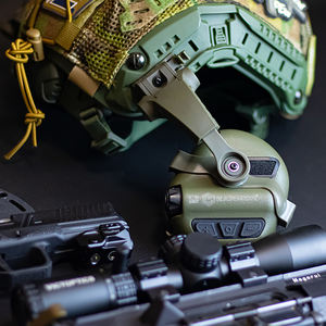 EARMOR M32XPlus防水IP65アンチジャミング通信撮影ヘッドフォン戦術ヘッドセットヘルメットレール付き - Product Image 2