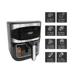 Four à air friteuse avec affichage LCD Menu Contrôle numérique Nouveau design 1800w Électrique Aluminium OEM Carré Ménage 220 - Product Image 3