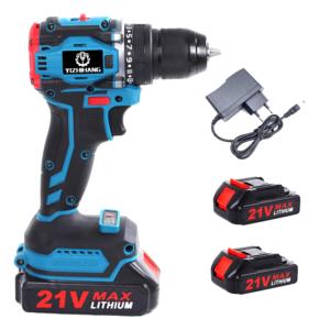 ชุดเครื่องมือสว่านไร้สายขนาดเล็ก DZCW-21-2 21V พร้อมแบตเตอรี่ลิเธียมแบบชาร์จได้ OEM ปรับแต่งได้ แรงบิด 30N.m ความจุ 2000mAh - Product Image 5