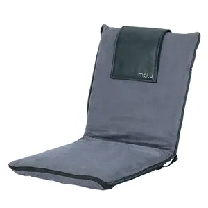 Hitree kursi lantai lipat portabel, dengan penyangga punggung dapat disetel, kursi meditasi empuk untuk membaca Yoga meditasi santai