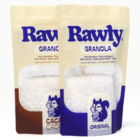 Sachet Doypack personnalisé avec logo et fermeture éclair pour aliments (nouilles, gelée, cacahuètes, fruits)