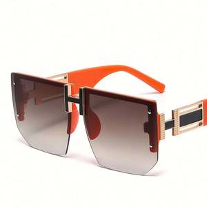 Gafas de Sol Cuadradas Extra Grandes Sin Montura, Retro, de Moda 2022, para Hombre y Mujer - Product Image 2