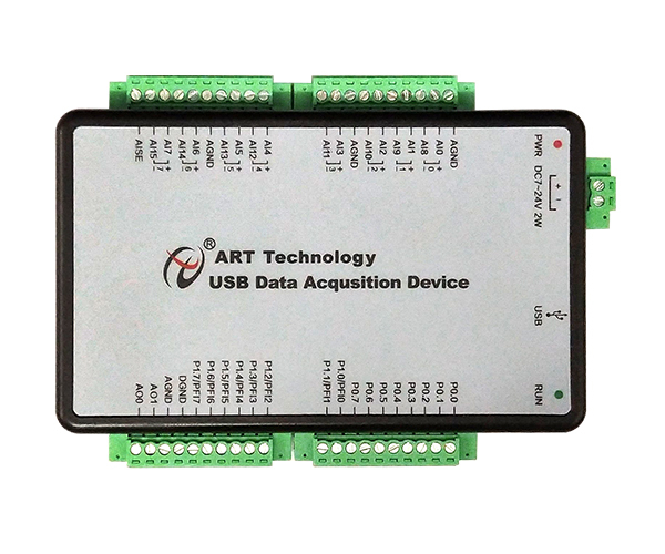 USB3133A Multifunction USB DAQ Card,500KSPS 16Bit,16RSE/8DIFF,16 Digital I/O,2 Counter,Compatible With LabVIEW Graphic API