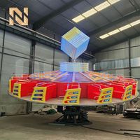 Manège Nova Rides Crazy Dance Flying Turntable avec éclairage LED, manège Ballerina pour parc d'attractions extérieur, manège Hully-Gully à vendre