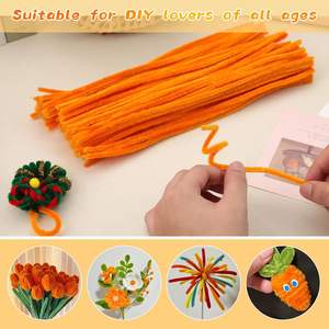 CHENXI, 12 дюймов, стебель синели, разные цвета, толстые трубы, очистители, ручной работы, стебель из нечеткой проволоки для декора - Product Image 4