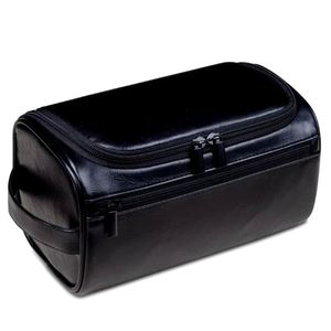 Trousse de Toilette de Voyage Personnalisée pour Homme - Grande Trousse de Toilette en Cuir PU avec Nom Personnalisé, <span class=keywords><strong>Cadeau</strong></span> pour Mari, Petit Ami, <span class=keywords><strong>Papa</strong></span> - Product Image 3