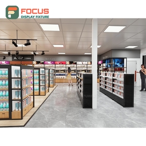 Freestanding Hair Extension Display Cabinet Glass Shelf Lockable Door Multi Drawer Display Cabinet Fixture - Product Image 1