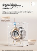 Haier 10kg BLDC Inverter Clothes Automatic Washing Machine with Dryer for Household/Laundry Shop 220v Ultra Self Cleaning