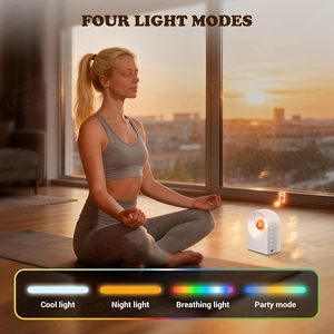 Haut-parleur à bruit blanc avec veilleuse pour le sommeil et la relaxation, usage domestique - Product Image 3